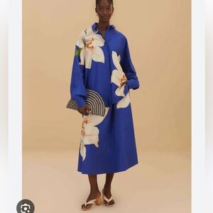 FARM Rio Royal Blue Floral two piece set